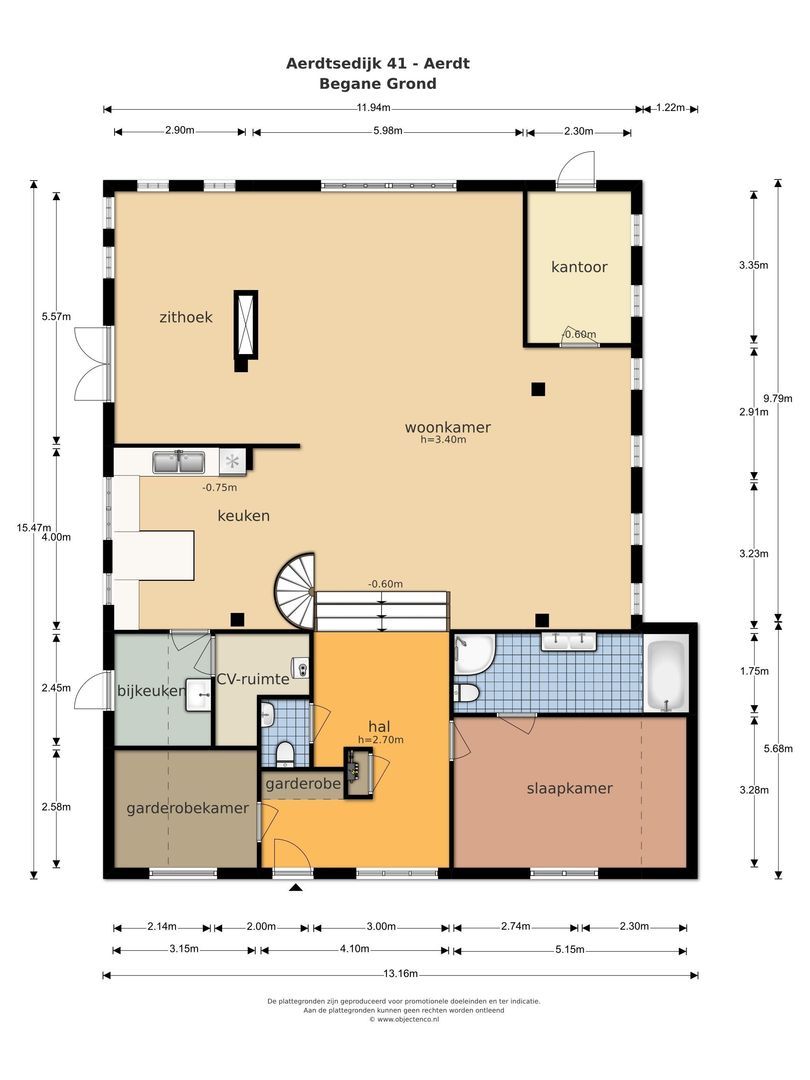 Aerdtsedijk 41, Aerdt plattegrond-0