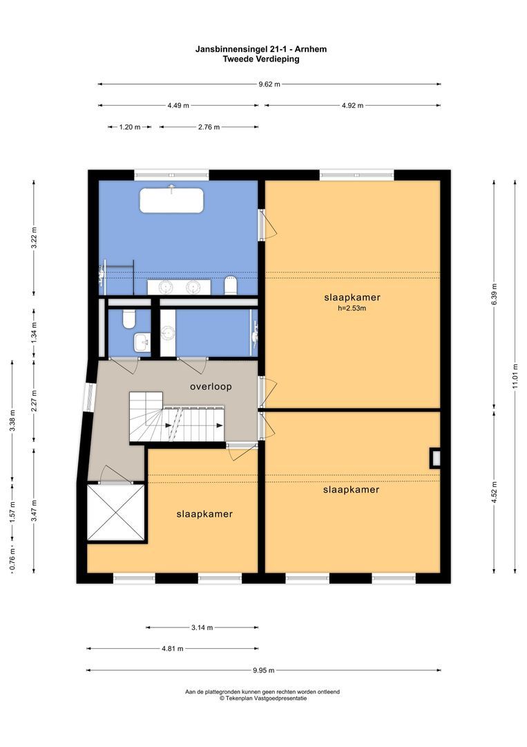 Jansbinnensingel 21 1, Arnhem plattegrond-10
