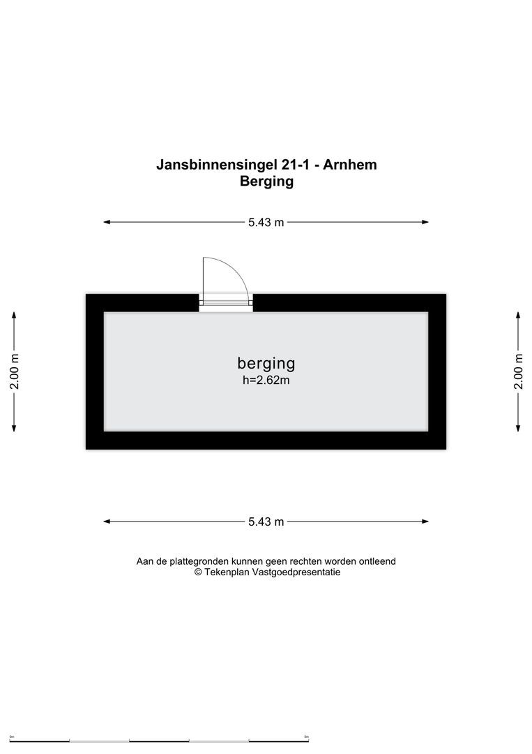 Jansbinnensingel 21 1, Arnhem plattegrond-2