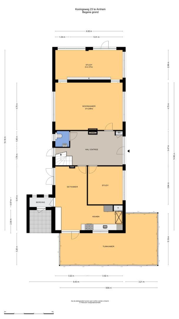 Koningsweg 23, Arnhem plattegrond-1