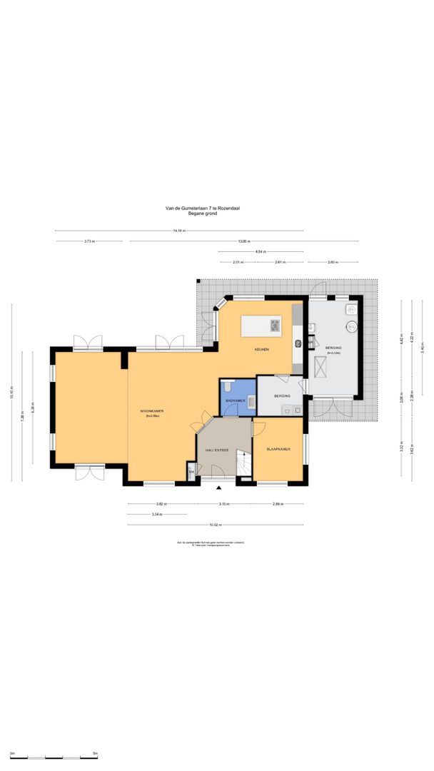 Van de Gumsterlaan 7, Rozendaal plattegrond-0