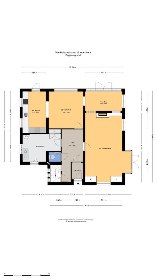 Van Ruisdaelstraat 35, Arnhem plattegrond-0