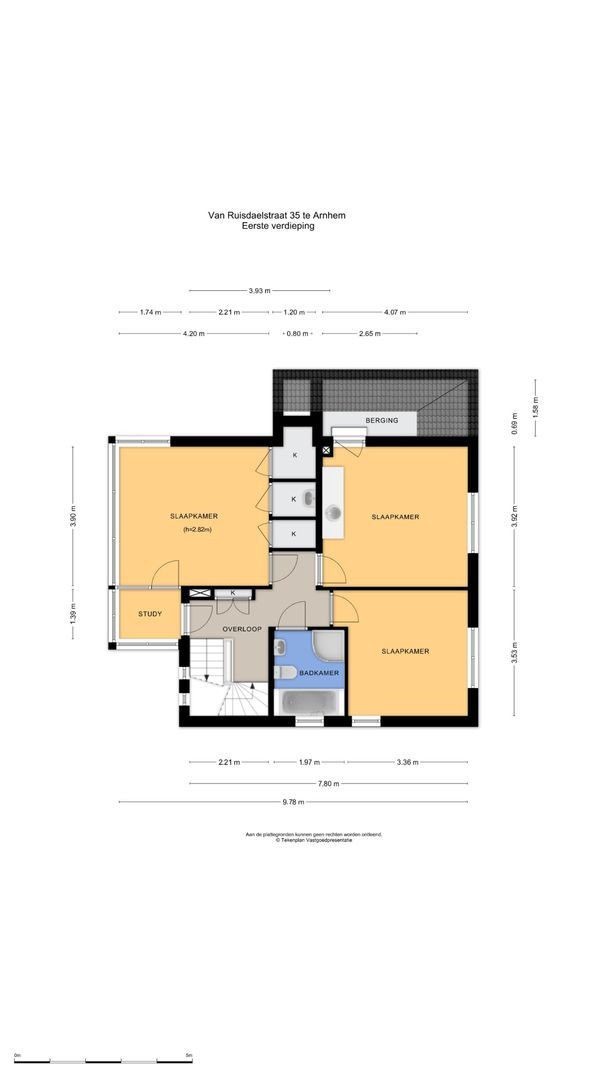 Van Ruisdaelstraat 35, Arnhem plattegrond-1
