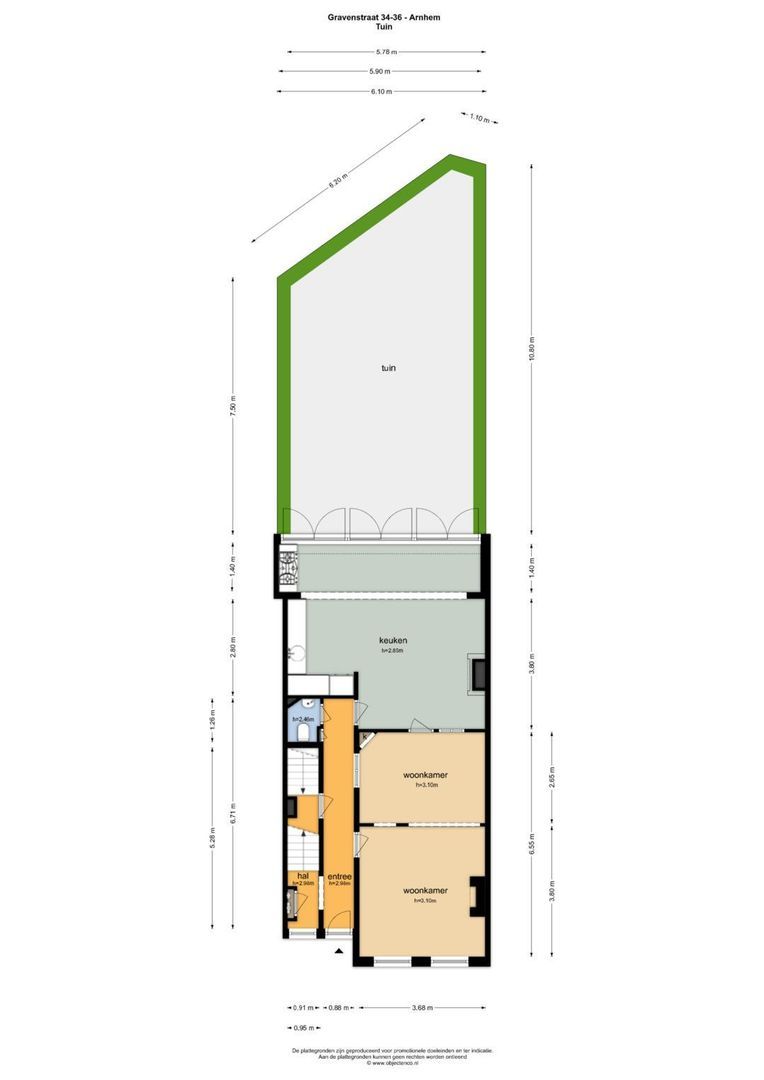 Gravenstraat 34, Arnhem plattegrond-12