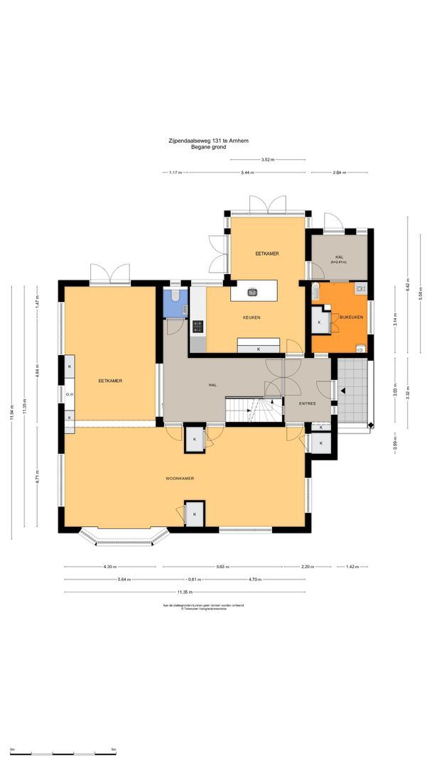 Zijpendaalseweg 131, Arnhem plattegrond-0