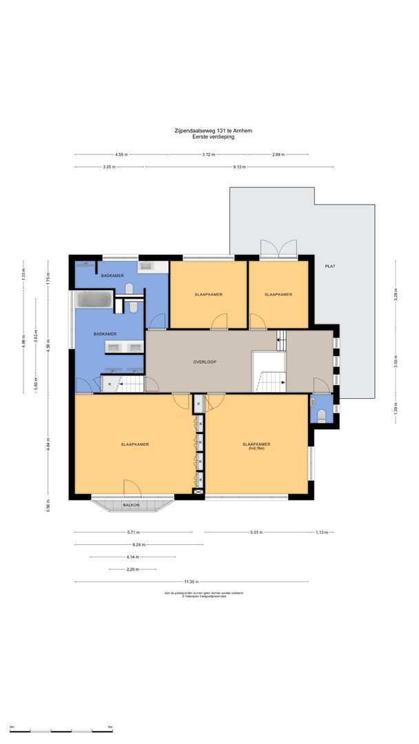 Zijpendaalseweg 131, Arnhem plattegrond-1