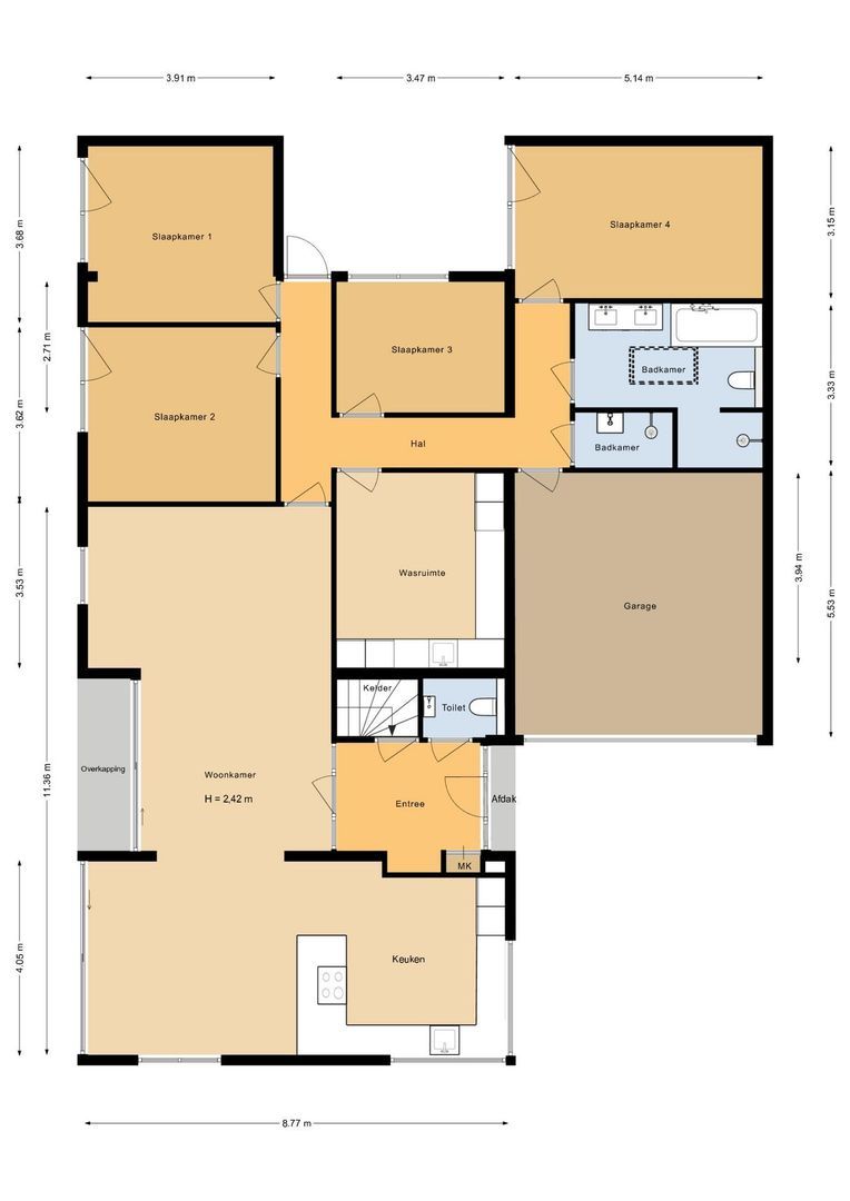 Joris van der Haagenlaan 12, Arnhem plattegrond-0