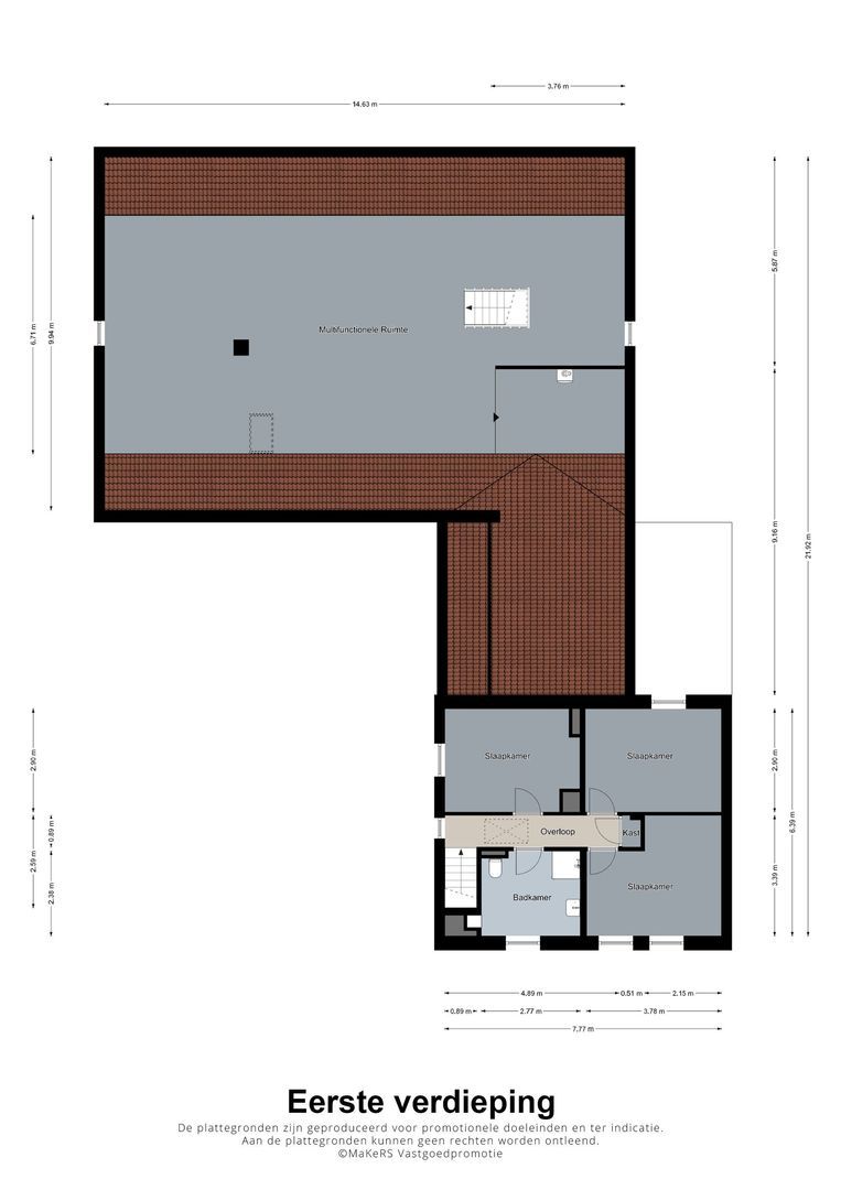 Grotesteeg 8, Weert plattegrond-1