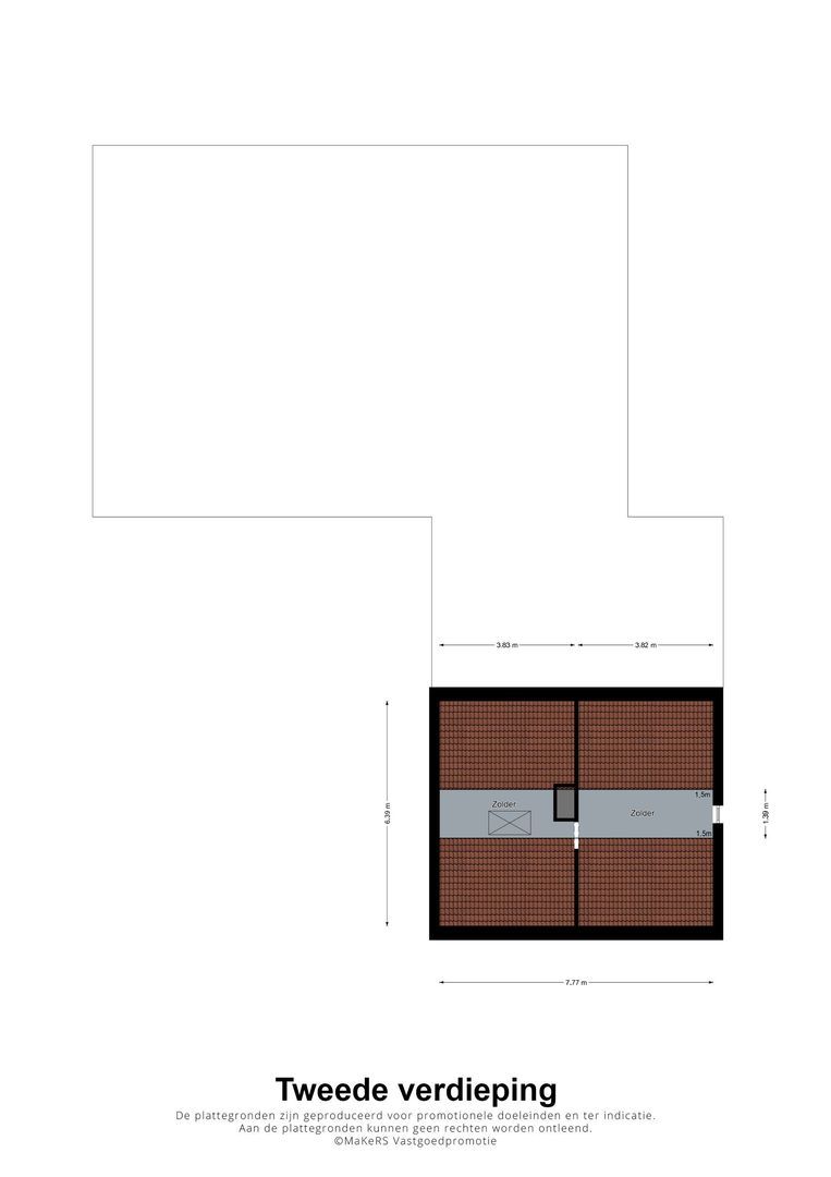 Grotesteeg 8, Weert plattegrond-2