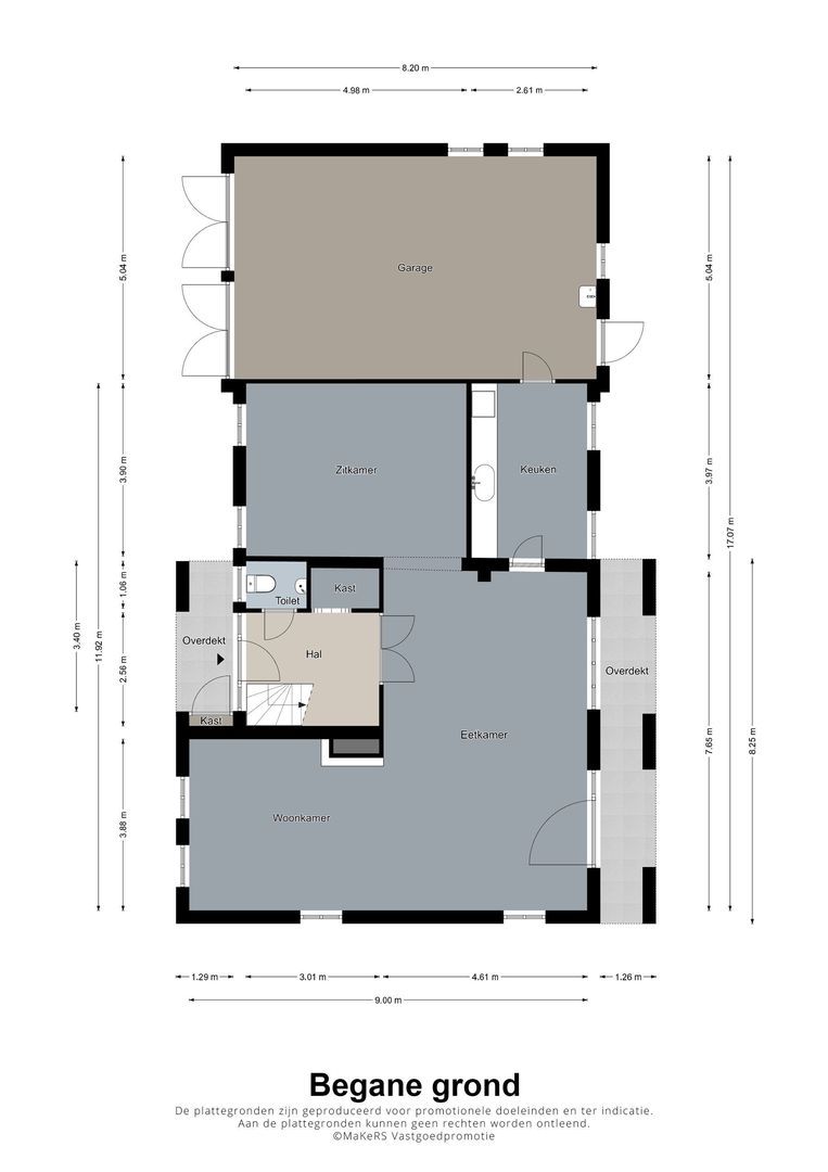 Valkenlaan 4, Maarheeze plattegrond-0