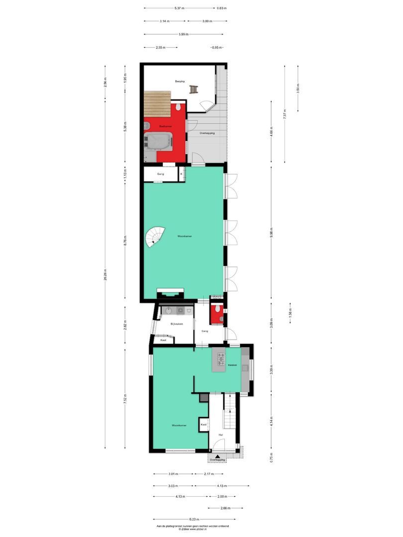 Heuvelstraat 27, Veghel plattegrond-0