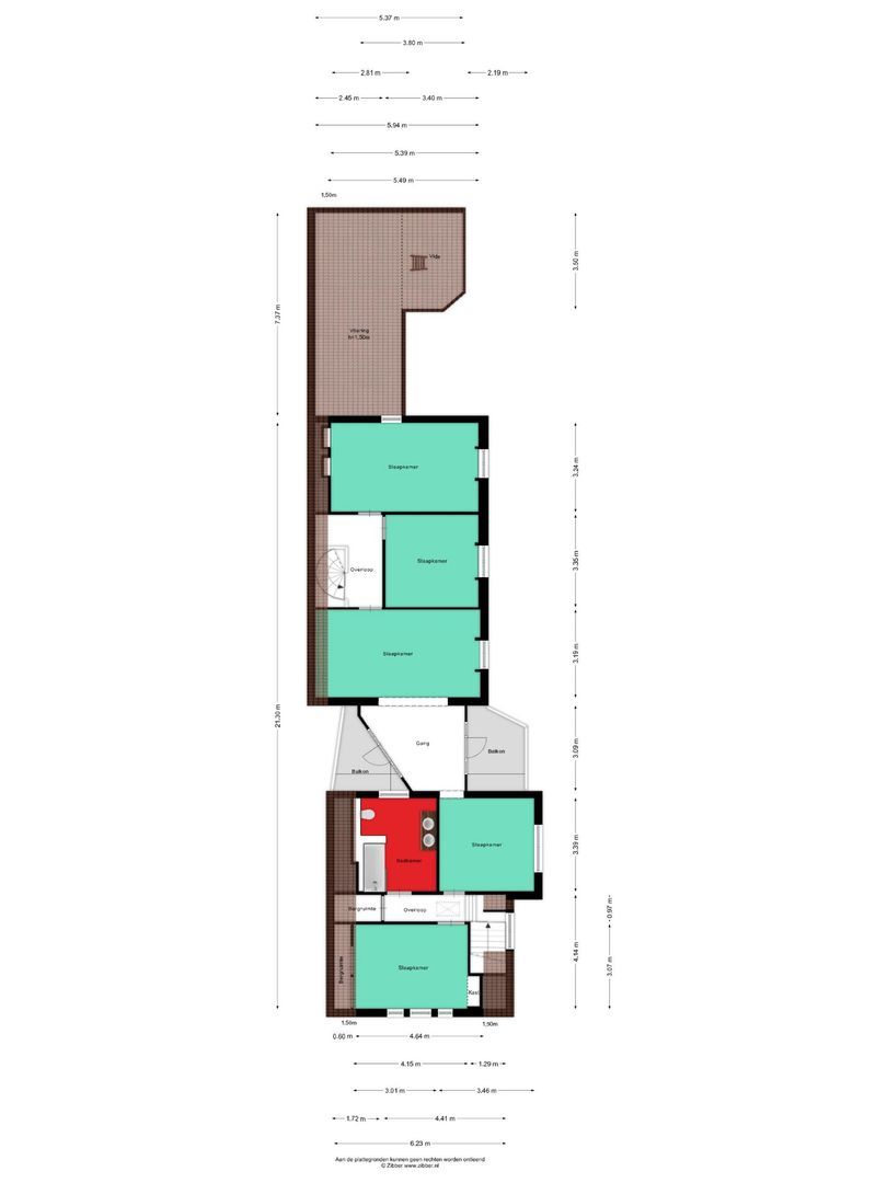 Heuvelstraat 27, Veghel plattegrond-1