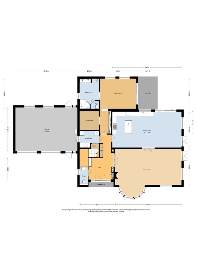 Utrechtseweg 426, Doorwerth plattegrond-0