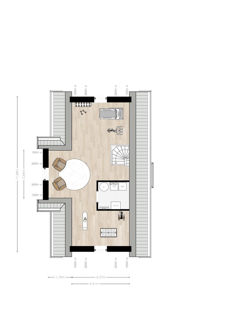 Anton de Komweg 17, Oosterbeek plattegrond-2