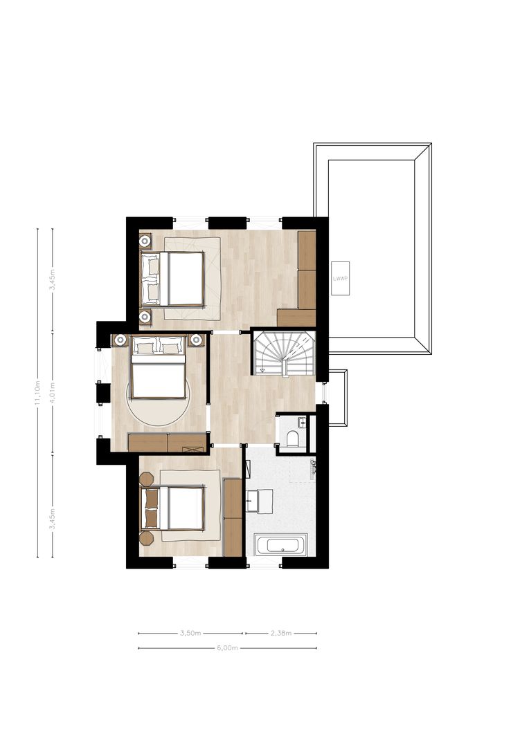 Anton de Komweg 17, Oosterbeek plattegrond-1