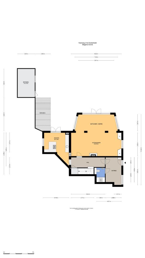 Veerweg 2, Oosterbeek plattegrond-0