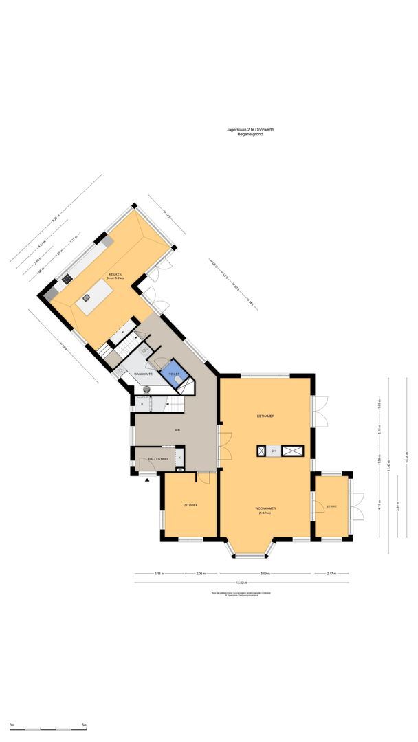 Jagerslaan 2, Doorwerth plattegrond-0