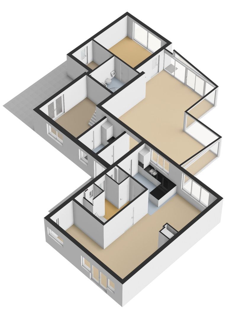 van Aldenburglaan 2, Doorwerth plattegrond-1