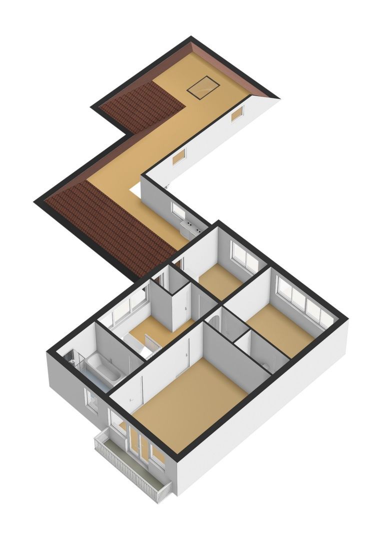 van Aldenburglaan 2, Doorwerth plattegrond-3