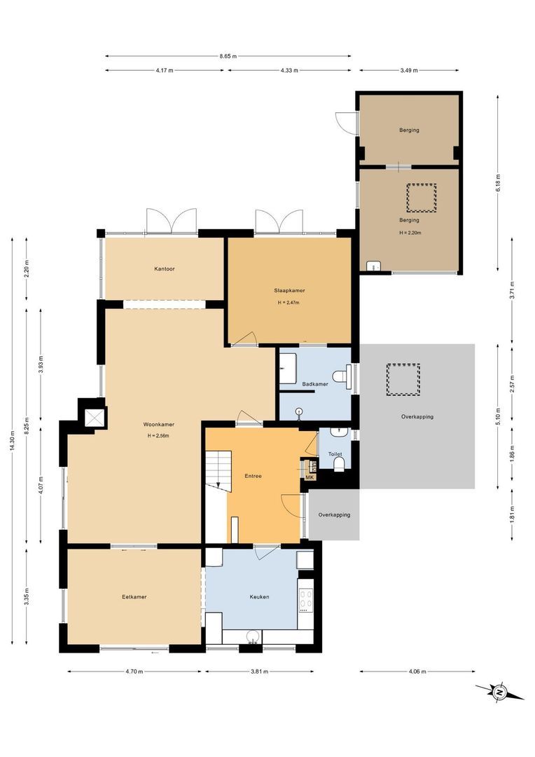Beukenlaan 29, Oosterbeek plattegrond-0