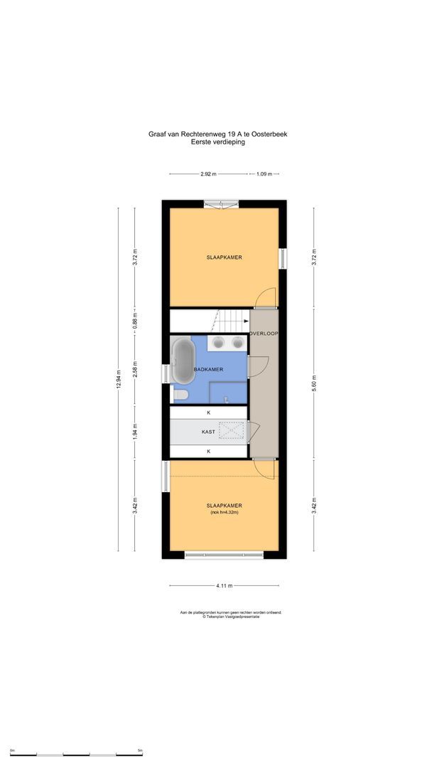 Graaf van Rechterenweg 19 A, Oosterbeek plattegrond-2