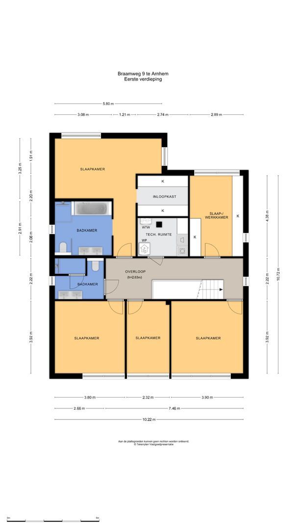 Braamweg 9, Arnhem plattegrond-1