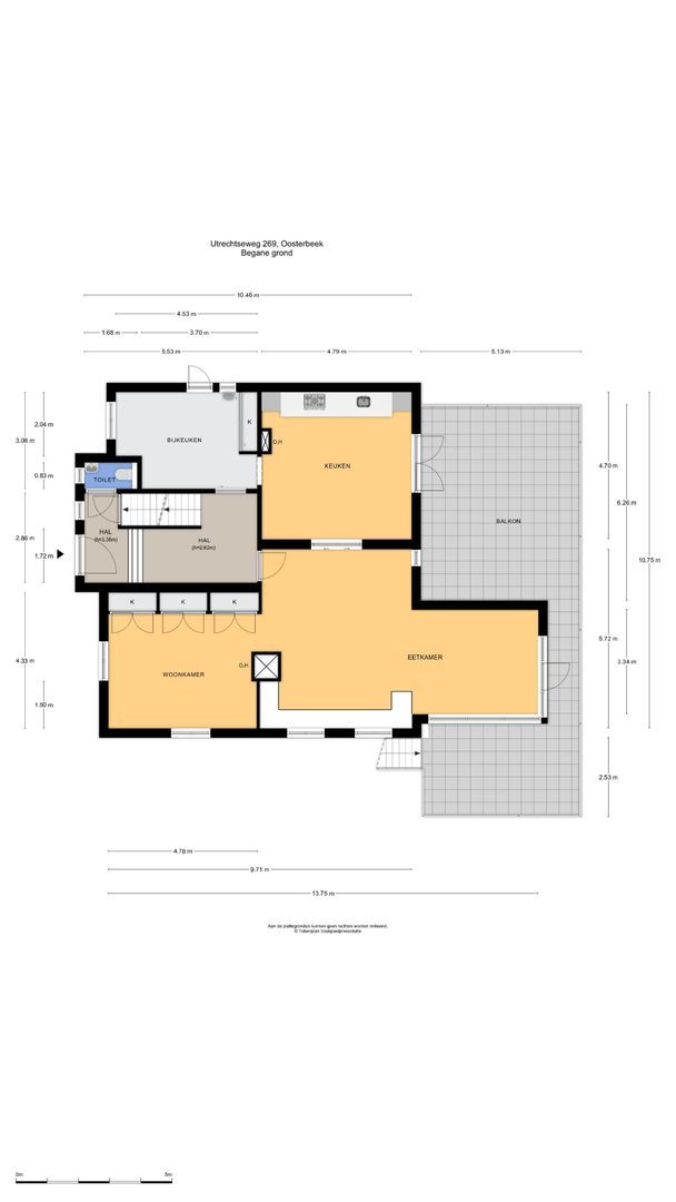 Utrechtseweg 269, Oosterbeek plattegrond-0