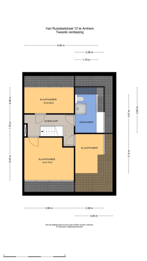 Van Ruisdaelstraat 12, Arnhem plattegrond-3