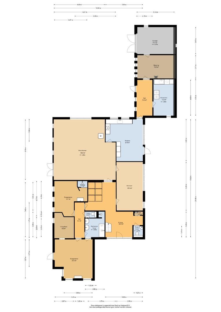 Zuiderdwarsvaart 134, Drachten plattegrond-0