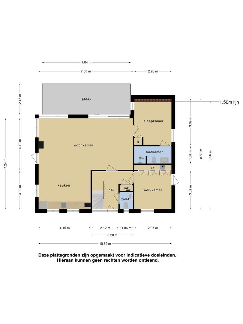 Weversbled 20, Delfstrahuizen plattegrond-0