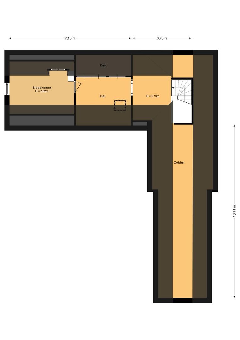 Hoge Zomerdijk 9, Joure plattegrond-2
