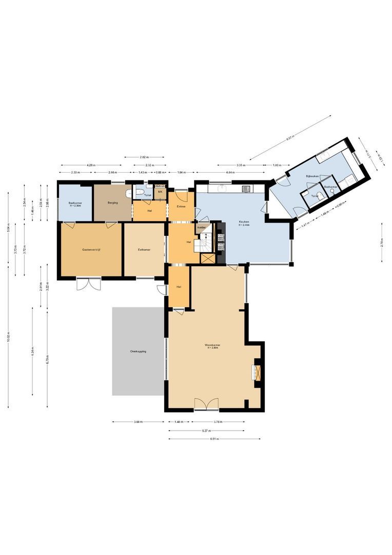Hoge Zomerdijk 9, Joure plattegrond-0