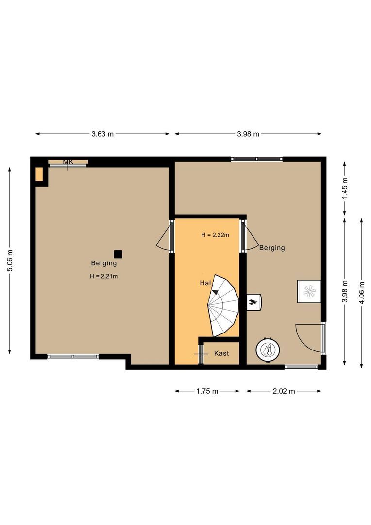 Hoge Zomerdijk 9, Joure plattegrond-3