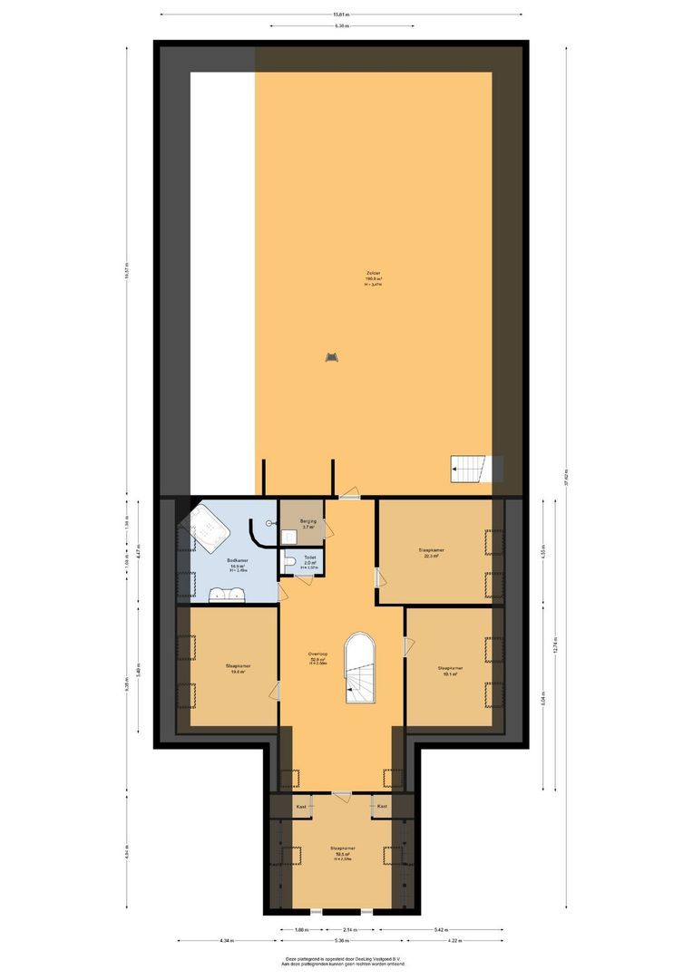 Heerenveenseweg 3 B, Oldeberkoop plattegrond-2