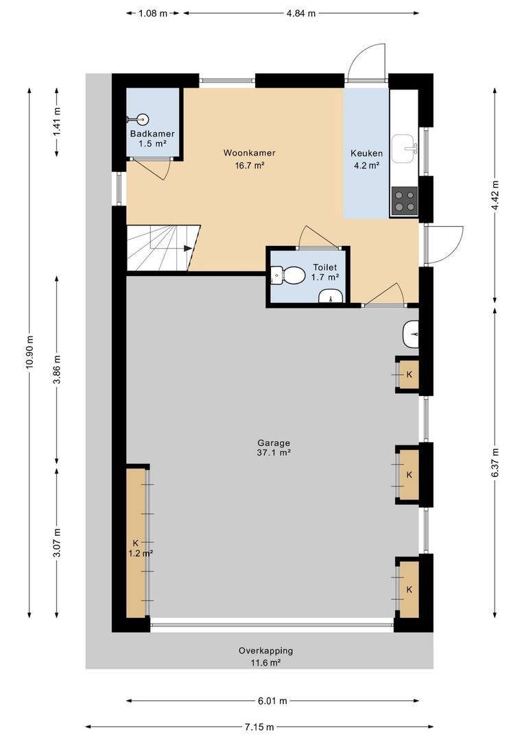 Idzardaweg 104, Ter Idzard plattegrond-2