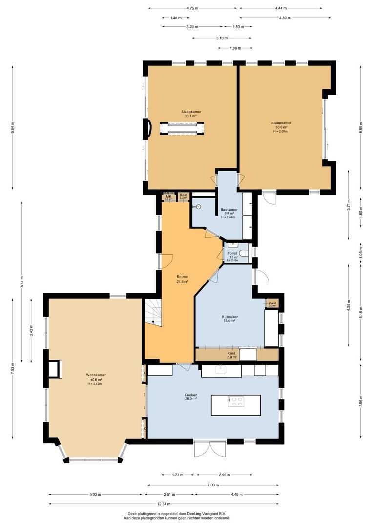 Siebe Annesweg 3, Oudehorne plattegrond-0