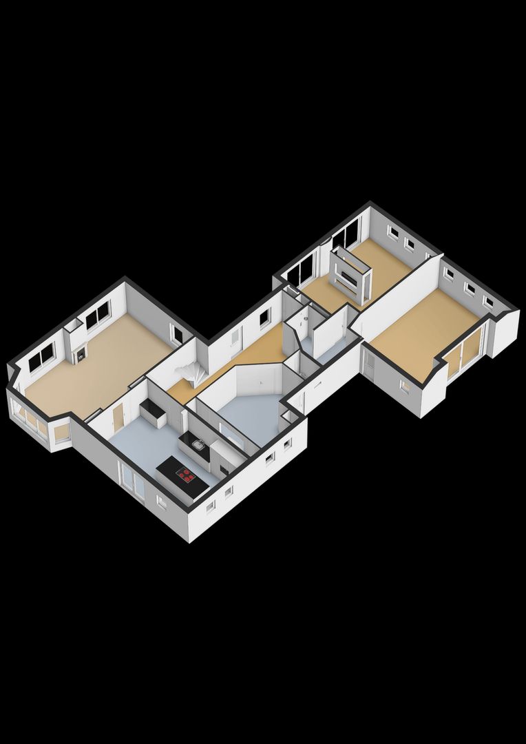 Siebe Annesweg 3, Oudehorne plattegrond-1