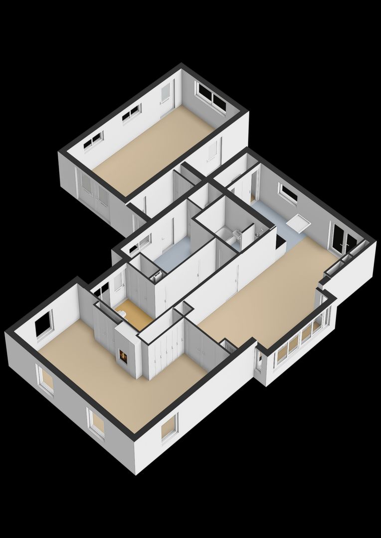 Bovenweg 3, Donkerbroek plattegrond-1