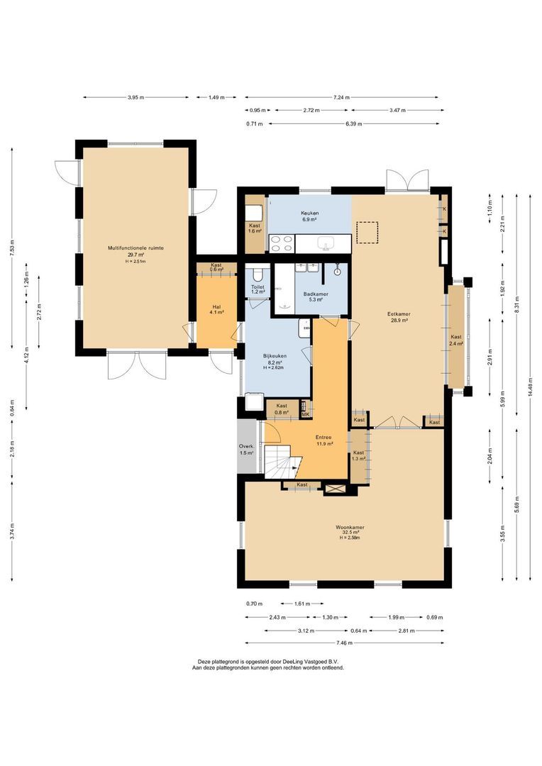 Bovenweg 3, Donkerbroek plattegrond-0