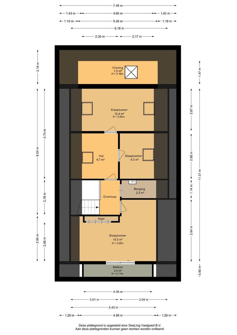 Bovenweg 3, Donkerbroek plattegrond-2