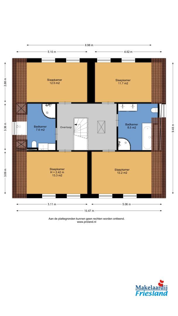 Middelweg 137, Stavoren plattegrond-2