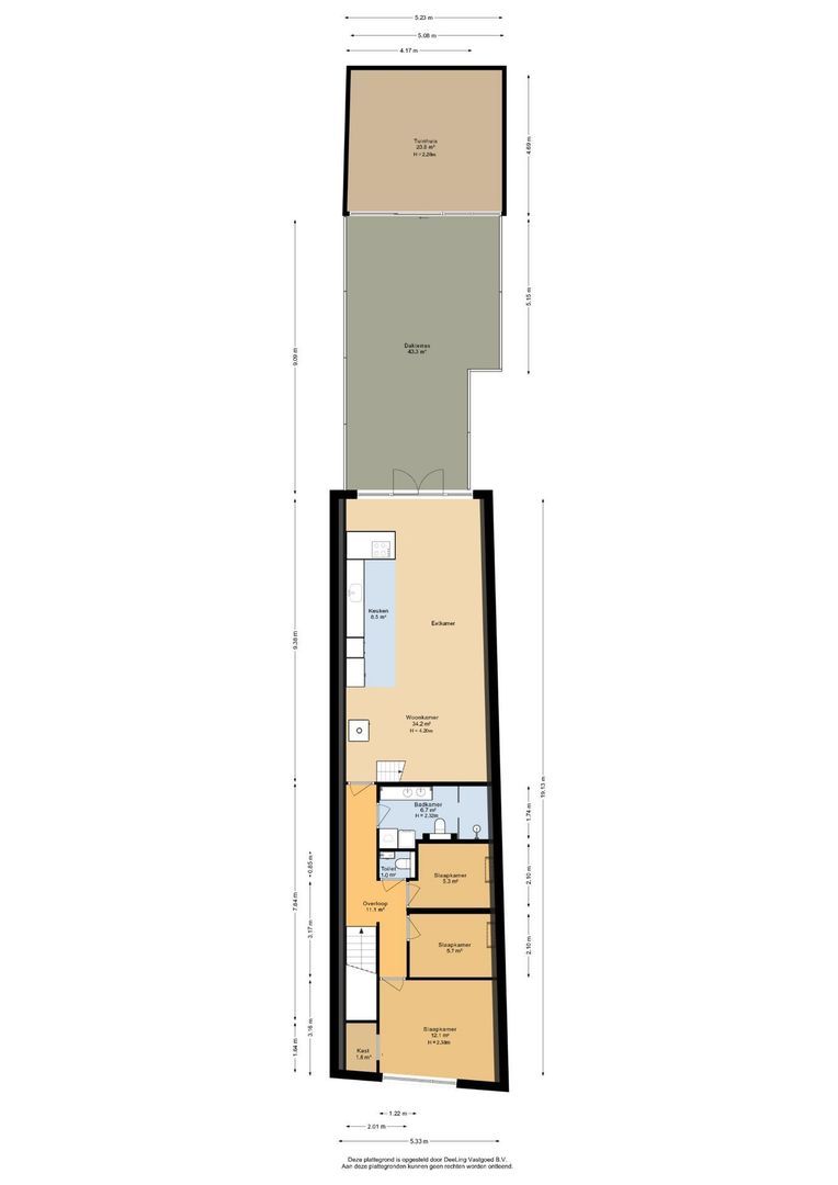 Midstraat 122, Joure plattegrond-2