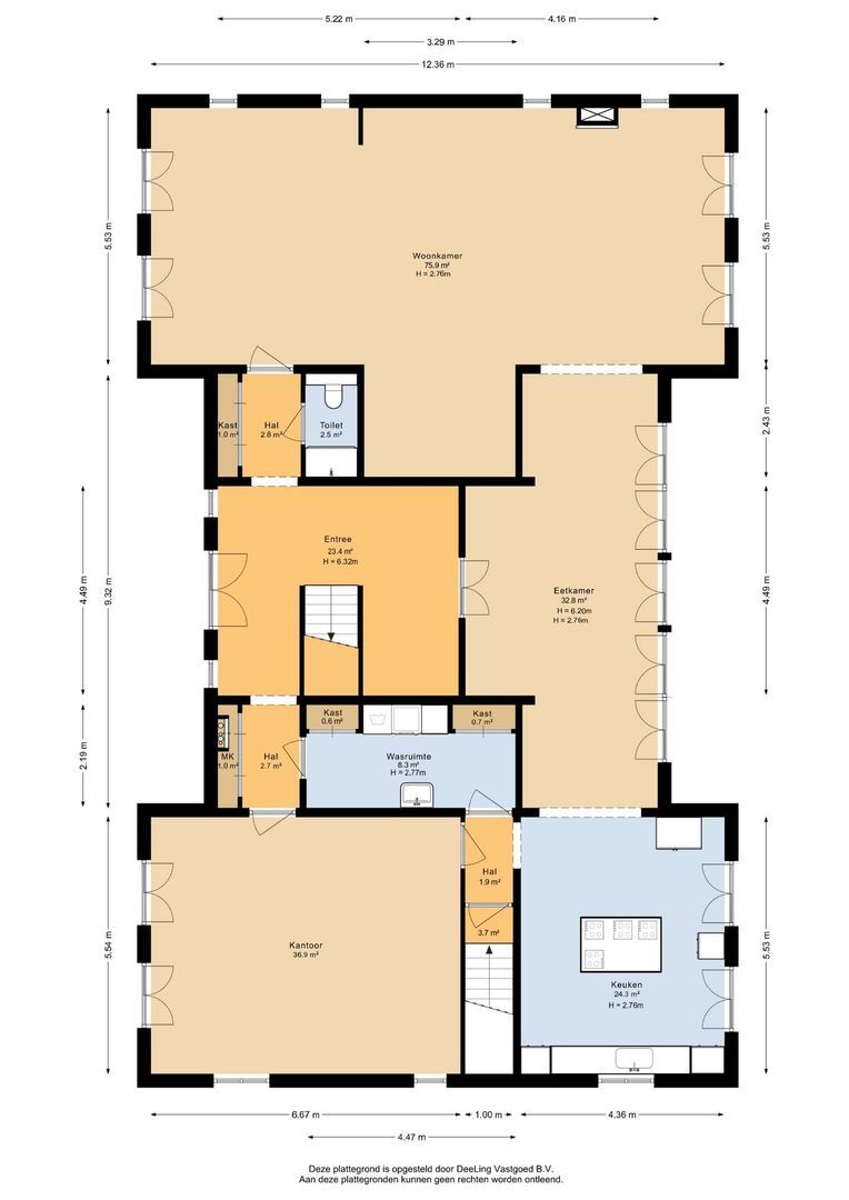 De Finne 7, Ysbrechtum plattegrond-0