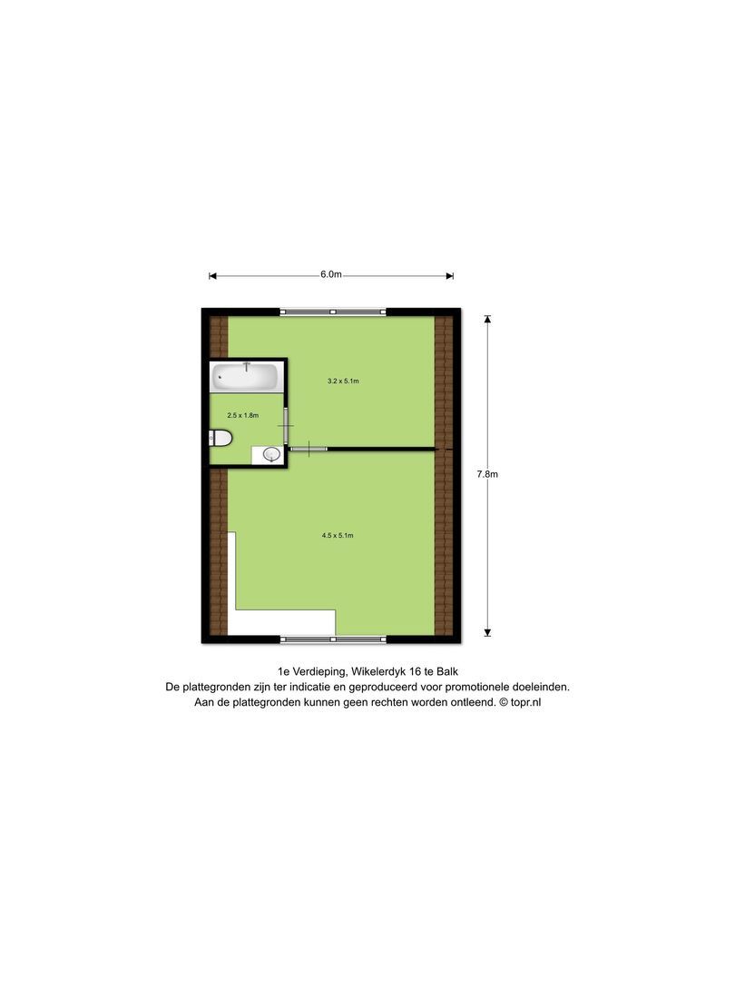 Wikelerdyk 16, Balk plattegrond-3
