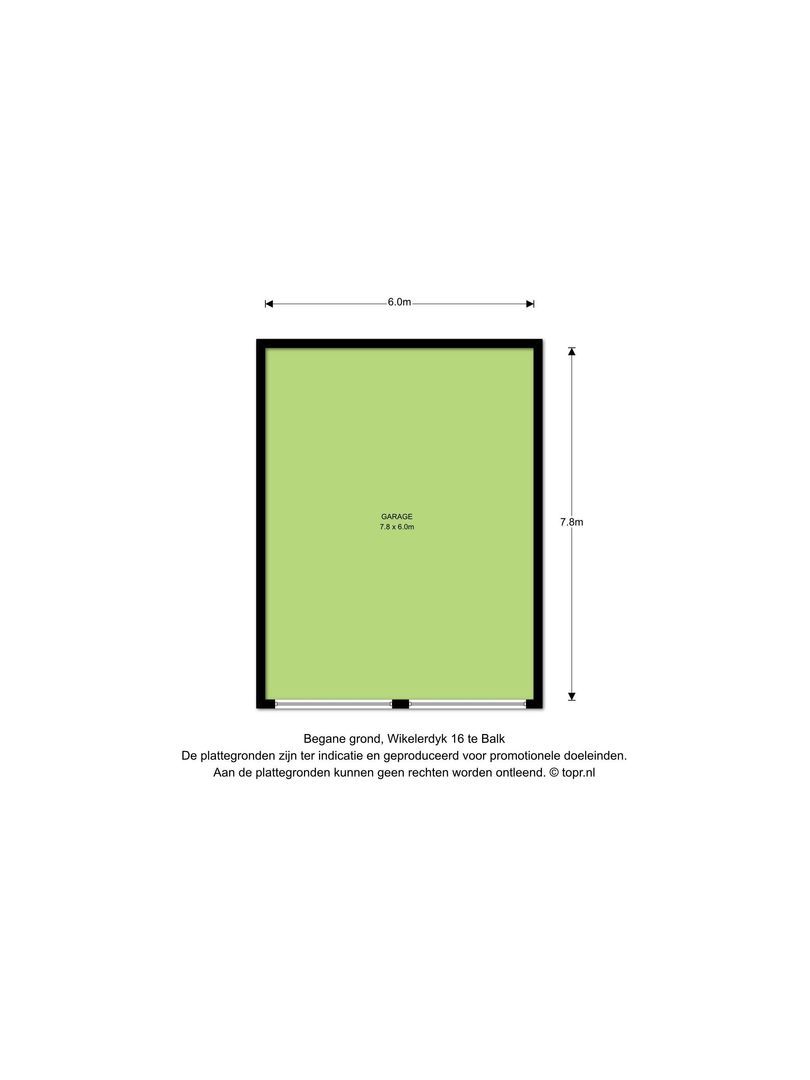 Wikelerdyk 16, Balk plattegrond-2