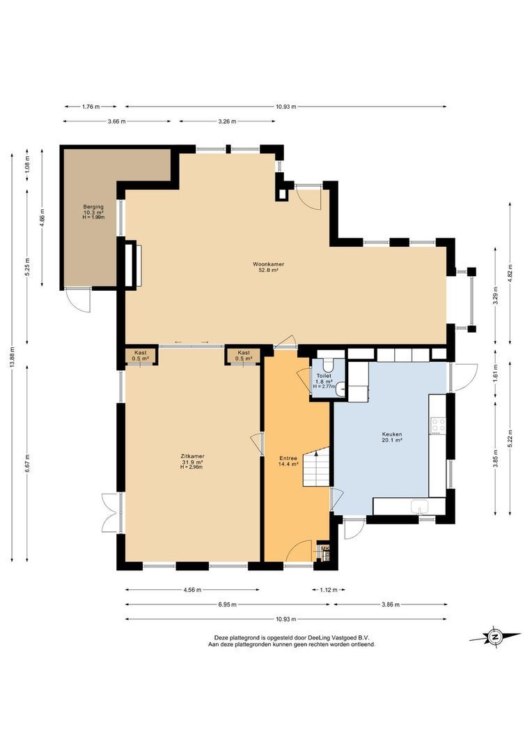 Koetshúsleane 2, Woudsend plattegrond-0