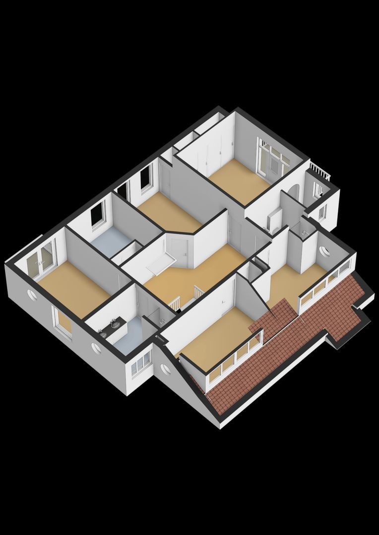 Koetshúsleane 2, Woudsend plattegrond-5