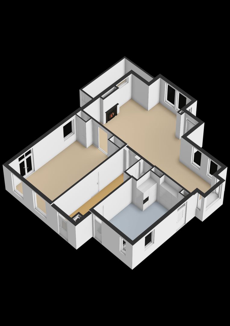Koetshúsleane 2, Woudsend plattegrond-4