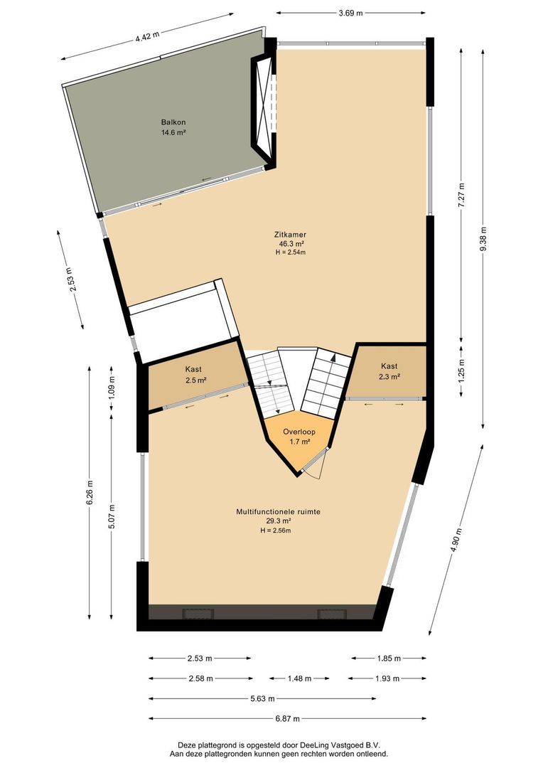 Komelkersstrjitte 7, Terherne plattegrond-2
