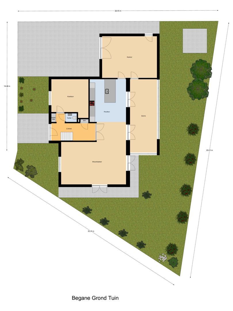 Bosbeemd 19, Vlijmen plattegrond-1